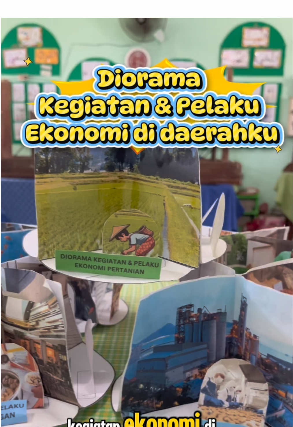 🏡 Diorama Kegiatan Ekonomi di Daerahku 🏪 “Pernah nggak sih, pas ngajar materi kegiatan ekonomi, siswa terlihat bosan? 🤔 Bayangkan kalau mereka bisa belajar sambil bikin diorama kegiatan ekonomi sendiri… ✂️🎨 Bukan cuma membaca, tapi juga berkreasi, menggunting, melipat, dan menempel. Hasilnya? Anak-anak lebih semangat, cepat paham, dan pembelajaran jadi berkesan. 📚🌟 Apalagi desainnya sudah siap pakai dalam bentuk file PDF siap cetak. Tinggal print, bisa digunakan berkali-kali. Kalau ada cara belajar yang lebih seru dan praktis, siapa sih yang nggak pengen coba? 😉” Mau samaan?  Ketik saja “EKONOMI” #BelajarMenyenangkan #MediaPembelajaran #DioramaKegiatanEkonomi #BelajarKreatif #GuruSD           