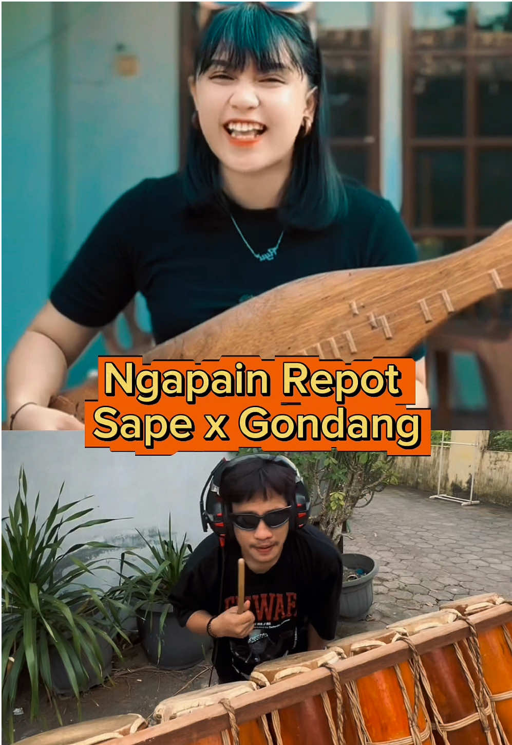 Collab lagi kita weeeee Sape (Dayak) x Gondang (Batak)  #ngapainrepot #gondang #sapedayak #alatmusiktradisional #fyp 