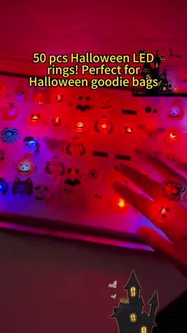 Love it🎃😍 50pcs LED Lights Halloween Ring Light Up Pumpkin 🎃#halloween #spookyseason #halloween2025 #MustHave #fyp 9.11R1
