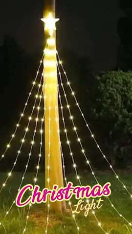 Beautiful decorative lights, let's decorate the family #deco#lights#FairyLights#solarStringlight#outdoor
