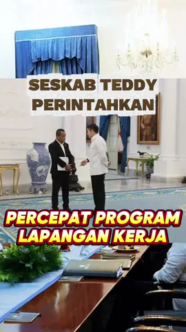 SESKAB Teddy Perintahkan Percepat Program Lapangan Kerja! Buat Semua Menteri  #seskabteddyindrawijaya #lapangankerja #kerja #menteri #presiden 