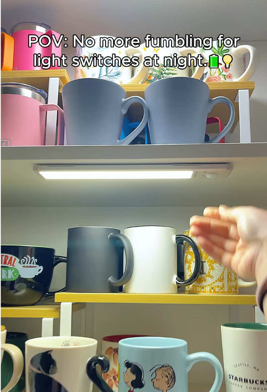 You'll Never UseA Light Switch Again💡#shinepal #CabinetLights #undercabinetlights #homelighting #deals 