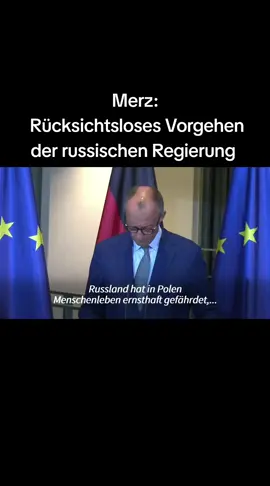 Nach dem Eindringen zahlreicher russischer Kampfdrohnen in den polnischen Luftraum sieht Bundeskanzler Friedrich Merz (CDU) den Frieden in Europa gefährdet. Er teile die Einschätzung des polnischen Regierungschefs Donald Tusk, 