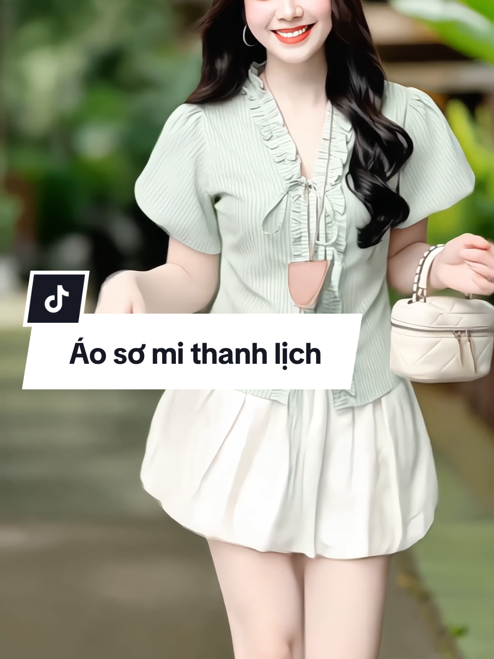 Áo sơ mi kẻ sọc nữ dáng tay bí chít eo dây cột nơ xinh xắn trẻ trung #aosominu #aosomixinh #sominuchieteo #sominuthanhlich #xuhuong 