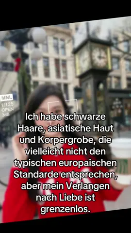 Ich habe schwarze Haare, asiatische Haut und Korpergrobe, die vielleicht nicht den typischen europaischen Standarde entsprechen, aber mein Verlangen nach Liebe ist grenzenlos.#rotterdam #essen #Munchen #deutschland #germany 