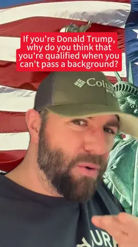 if you’re Donald Trump what makes you qualified to be the president when you can’t pass a background check just curious everybody knows the answer. Let me know #DonaldTrump #fyp #Trump #foryou #pov        