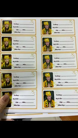 Chú ba duy nhãn vở , nhãn vở chú ba duy #chubaduy 