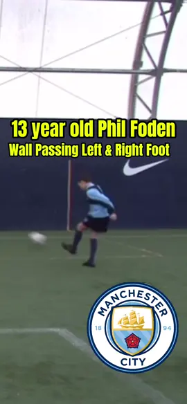 How Phil Foden developed his passing & first touch technique at Manchester City’s academy. #walltraining #firsttouch #control #passing
