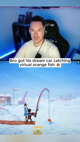 Bro got his dream car #icefishing #kickstreaming 