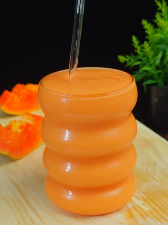 #FoodLover #papaya_cream_float & #pineapple_banana_juice #eastingasmr #fypviraltiktok🖤シ゚☆♡ 