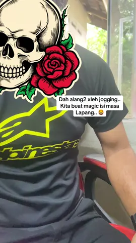 Ok.. sbb x jogging.. kita buat magic 🙃 #coupleriders #husbandandwife 