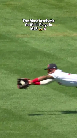The Most Acrobatic Outfield Plays in MLB 😱⚾️#MLB#baseball#beisbol#grandesligas#mlbmoments#outfieldplays#baseballhighlights