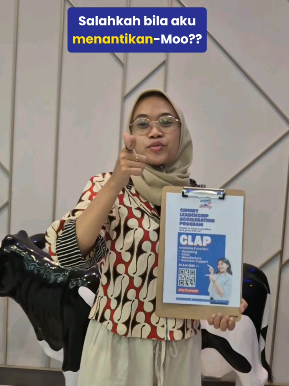 🚨 CALLING FOR ALL FRESH GRADUATE 🚨 Baru lulus bisa langsung jadi LEADER? Ya bisa dong! Ini saat yang pas untuk Ka-Moo apply: ✨️🚀 Cimory Leadership Acceleration Program (CLAP)✨️🚀 Buat yang masih bingung dan ingin bertanya lebih lanjut seputar CLAP, gazz langsung ketik di kolom komentar👉 #CLAP #freshgraduate #lokerterbaru #fyppp #risingwithcimory 