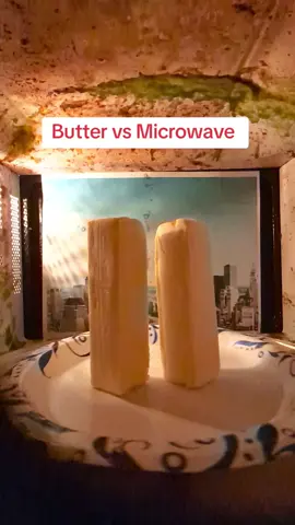 Butter vs Microwave #science #experiment #fyp #911 #neverforget 