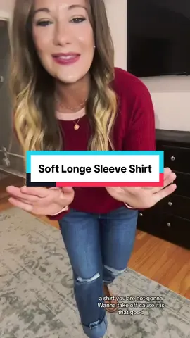 This long sleeve shirt is so soft! And the colors a great for Fall! #fallfashion #outfit #OOTD #longsleeveshirt #falloutfitinspo 
