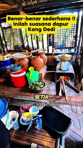 Benar-benar sederhana !! Inilah suasana dapur Kang Dedi#kangdedimulyadi #kdm #dedimulyadi 