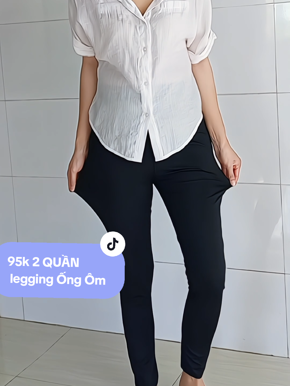 95k 2 QUẦN legging Ống Ôm #quanombody #quancotui #buinhuquynh 