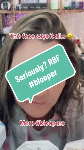 Is it Friday yet? This is my daily life 😆 I’m beginning to side eye myself when I walk by a mirror! I almost deleted it and redid it and I said … nope that’s good enough! 😆 #blooper #bloopers #oopsie 