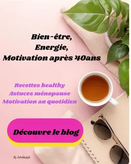 Fatigué, manque d'énergie, ventre gonflé... 👉 A la ménopause, c'est pas une fatalité ! 🌿 J'ai créé un blog dédié aux femmes de + 40 ans où tu trouveras : 🍲 Recettes rapides & healthy ✨ Astuces motivation & énergie  💖 Conseils bien-être pour te sentir bien dans ton corps 📌 Découvre tout ça ici: www.enformealamenopause.com ( et télécharge tes fiches gratuites🎁) #Lifestyle #ménopause #healthyfood #motivationfemme #energiefeminine 