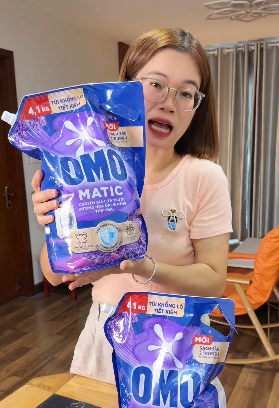 Combo 2 túi nước giặt Omo #kimthanhday #nuocgiatomo #xuhuong 