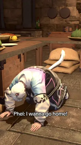 Phel is on kitchen duty and Khee is hungry 🥺👉👈 @astrophelffxiv I already know he’s getting payback 😂 #ffxivonline #ffxiv #ff14online #ff14 #finalfantasyxiv #miqote #viera #funny 