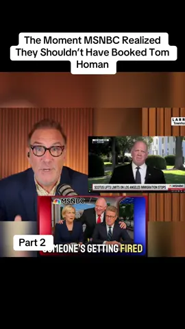 The Moment MSNBC Realized They Shouldn’t Have Booked Tom Homan Part 2 #news #trump #larry 
