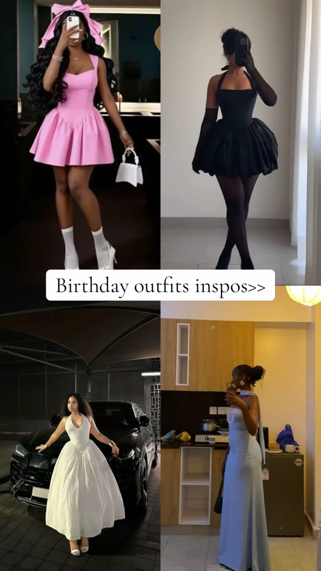 Which is your favorite and which would you be recreating🤭❤️also let me know if I should do a pt 2 of this #amarhspinspired_closet #dresses #vendor #lagos #birthday 