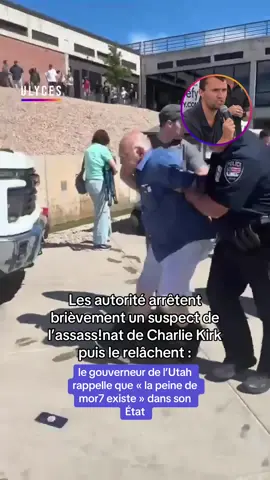 Crédit : images amateur // Quelques instants après l’assassinat de Charlie Kirk, l’influenceur conservateur américain et soutien de Donald Trump, un suspect a été appréhendé par les autorités, avant de le relâcher. Le gouverneur de l’Utah a qualifié ce meurtre « d’assassinat politique » et a tenu à rappeler que la peine de mort est toujours en vigueur dans son état. 
