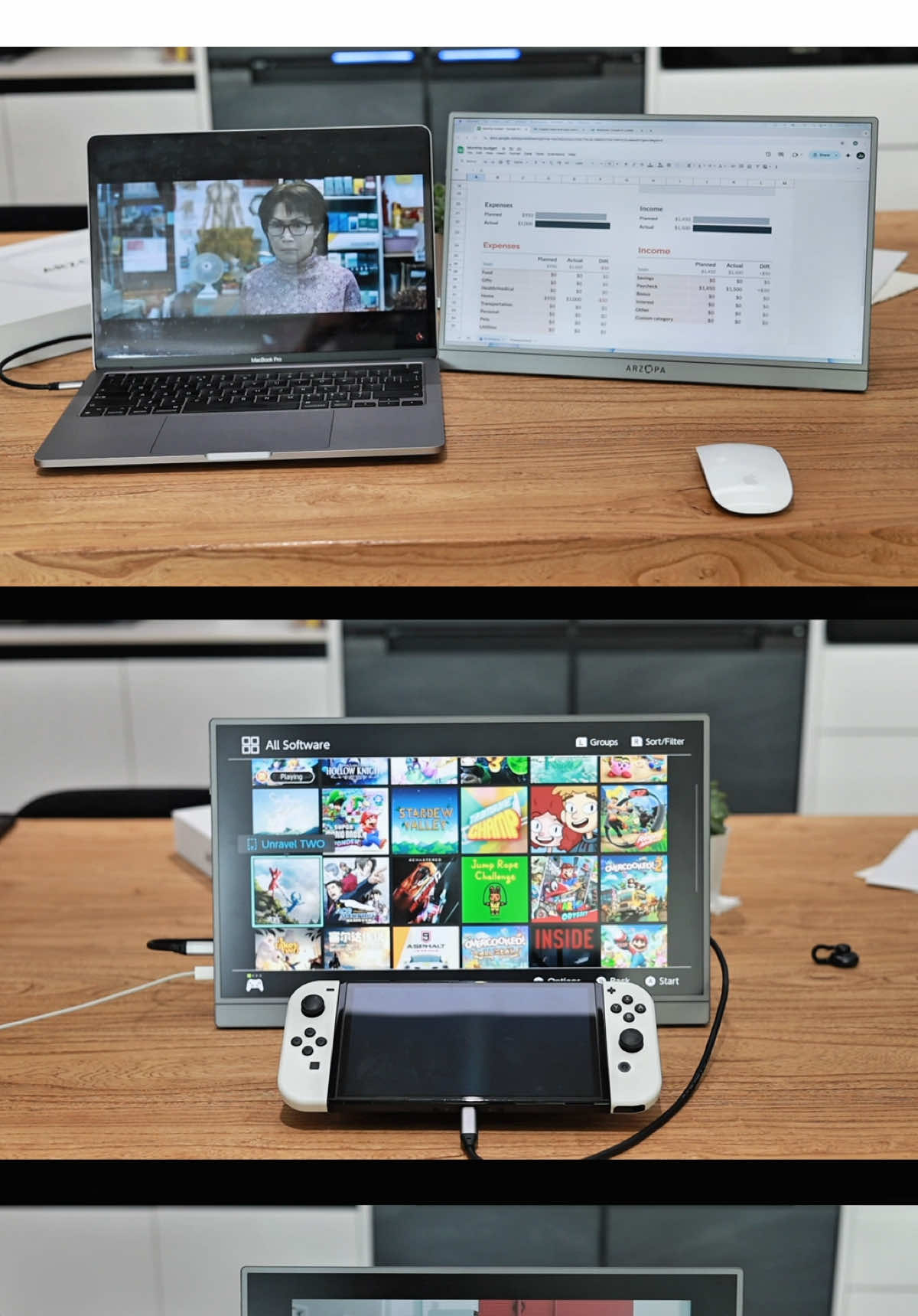 Whether it’s for work, streaming, or gaming, this portable monitor is the best pick! #PortableMonitor #Display #WorkLife #Gaming #fyp 