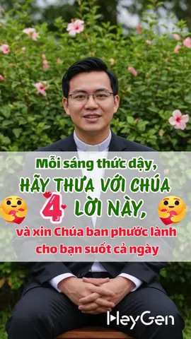 Mỗi sáng thức dậy, hãy thưa với Chúa bốn lời này, và xin Chúa ban phước lành cho bạn suốt cả ngày #CatholicPrayer #MorningPrayer #CầuNguyệnMỗiNgày #PhướcLànhCủaChúa #CầuNguyệnSángSớm