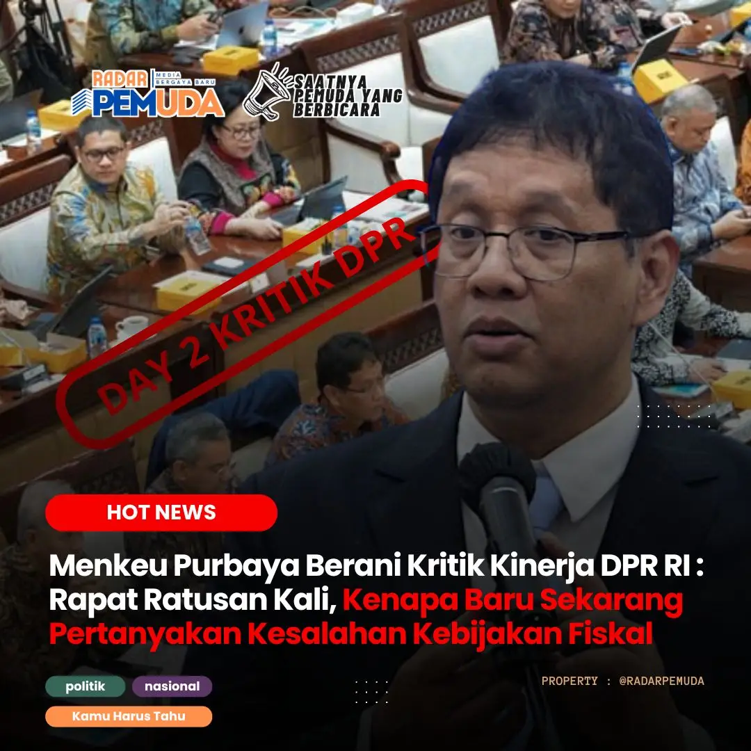 Menteri Keuangan (Menkeu) Purbaya Yudhi Sadewa dengan lantang mengkritik kinerja DPR dalam mengawasi kebijakan fiskal dan moneter selama rapat kerja bersama Komisi XI. la mempertanyakan mengapa DPR baru mempersoalkan kesalahan kebijakan ekonomi setelah tekanan berkepanjangan memicu aksi demonstrasi masyarakat. 
