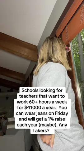 I’ve been working in education for 18 years.  I have a masters degree and I’ve made 1% more each year.  It’s not enough.  Every year I have more responsibilities and work way more than 40 hours a week.   I found an exit strategy.  If you need one too, comment “info” I’ll share all the details with you.   I’m making more money now in a week than I do in an entire month as a school counselor.   #studentloans #teachersoftiktok #affiliatemarketing #digitalmarketing #workingmom 