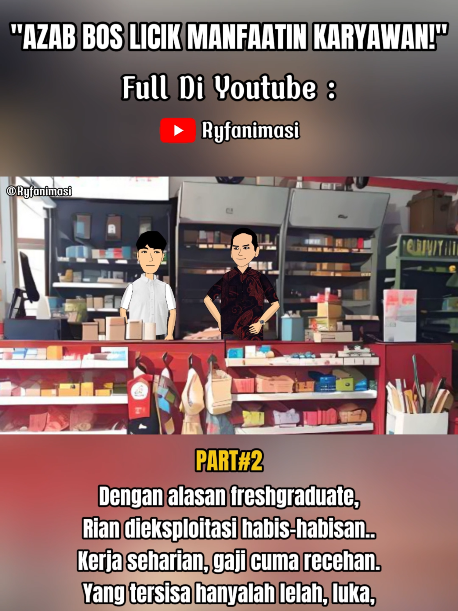 AZAB BOS LICIK DOYAN MANFAATIN KARYAWANNYA! PART#2 #Ryfanimasi #animasiazab #fypシ #fyp #animasisekolah #animasihorormisteri #animasihoror