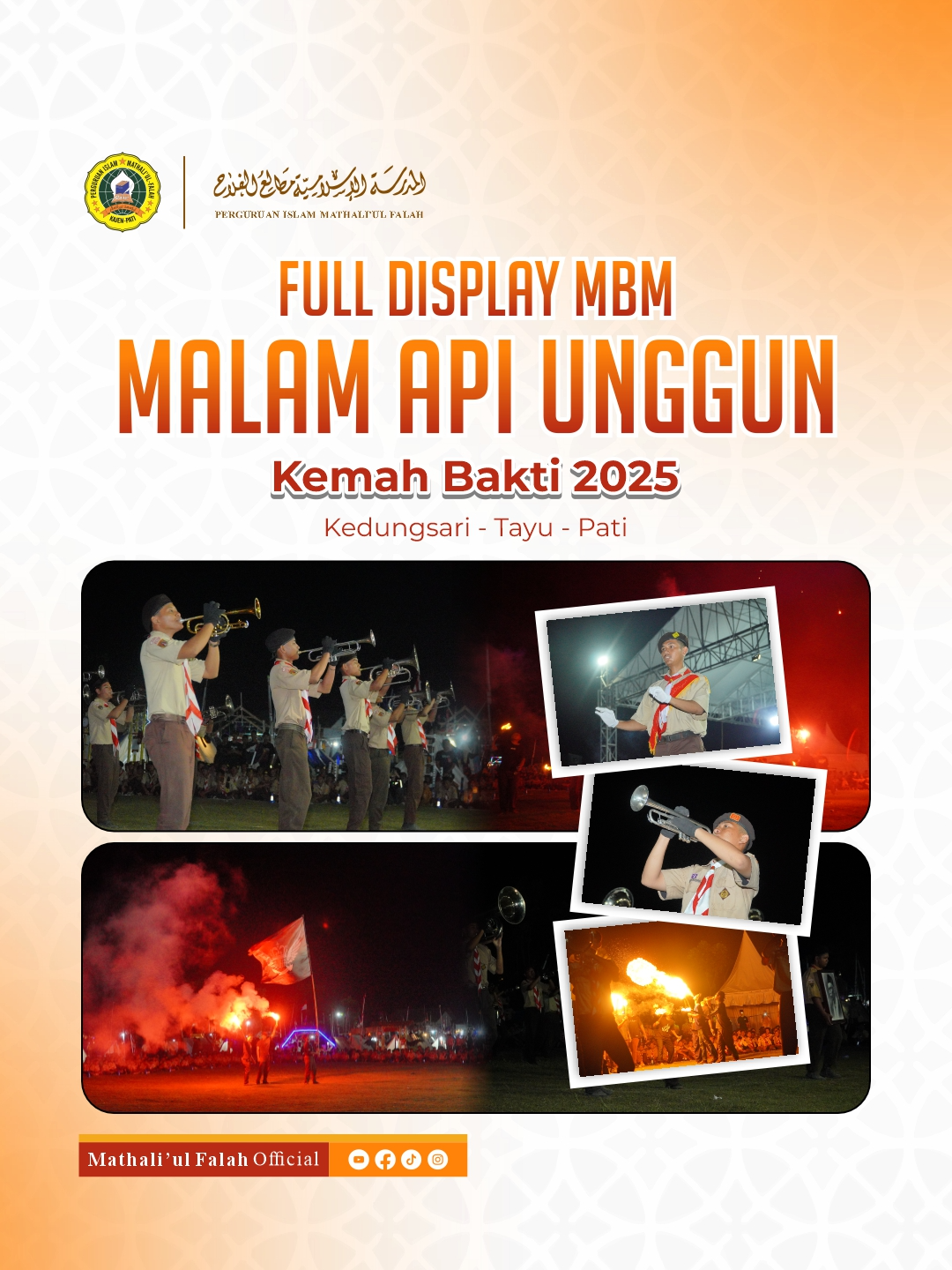 Full Display MBM Malam Api Unggun🔥 Selengkapnya di YouTube Channel Mathole' TV _________________________ IG :@mathaliulfalahofficial YouTube : Mathole’ TV Tiktok : Mathali’ul Falah Official Fanspage FB : Mathali’ul Falah Kajen Pati Website Resmi : pim.sch.id X : mathaliulfalahofficial Saluran WA: Perguruan Islam Mathali’ul Falah Threads : mathaliulfalahofficial #mathaliulfalah #santri #santrikajen #matholek #matholekkajen #kajen #kajenpedia #dawuh #dawuhkyai #SiswaPIM #MathaliulFalah #faqihudin