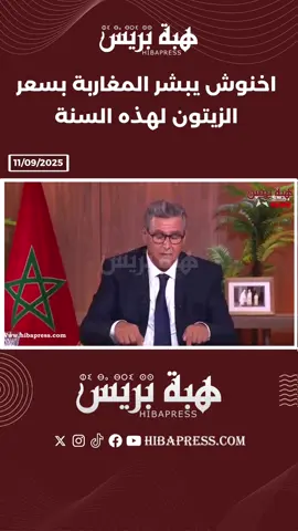 اخنوش يبشر المغاربة بسعر الزيتون لهذه السنة