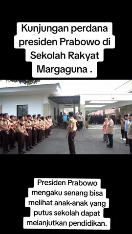 Presiden Prabowo Subianto melakukan kunjungan perdana ke Sekolah Rakyat Margaguna, Jakarta, Presiden Prabowo terlihat ikut merasakan suasana belajar anak-anak Sekolah Rakyat di kamar asrama. Di meja belajar tersebut, Presiden Prabowo terlihat menulis catatan untuk anak-anak Sekolah Rakyat. Pada kunjungan pertamanya ini, Presiden Prabowo mengaku senang bisa melihat anak-anak yang putus sekolah dapat melanjutkan pendidikan.#indonesia🇮🇩 #president #prabowo #sekolahrakyat 