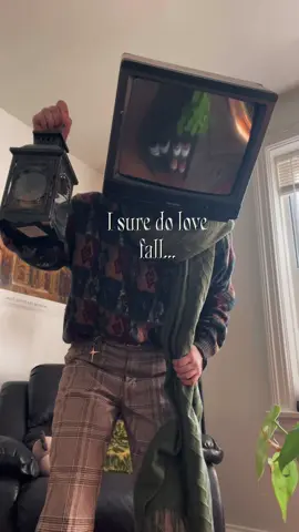 Every single time without fail.  . .  I have so many outfits that I can’t wear yet and we just had a WEEK of 70’s, it’s so hot again that I straight up melted while filming this in my apartment with three layers on . . #tvhead #cosplay #fall #vintagefashion #vintage 