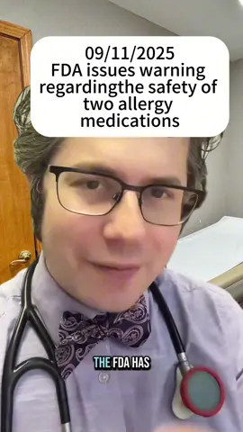 🔔 Attention: FDA Issues Itching Warning for Allergy Meds! ⚠️ #rubin_allergy #tiktokdoc you #LearnOnTikTok #sideeffects #allergies   