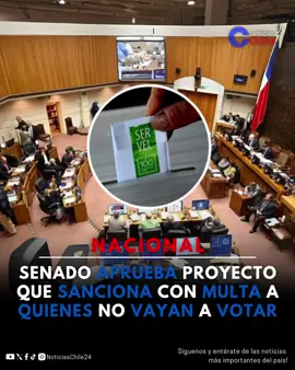 El Senado aprobó el proyecto de ley que busca reponer la multa al voto obligatorio, con solo un voto en contra del senador Pedro Araya. La iniciativa avanza a su tercer trámite legislativo. #VotoObligatorio #SenadoChileno #ProyectoDeLey #DemocraciaChilena #ReformaElectoral