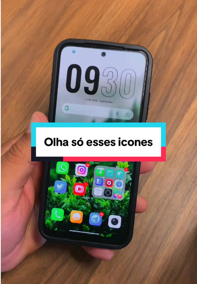 Como deixar o seu xiaomi muito mais bonito com esse tema. #xiaomi #redmi #temas #icones #poco 