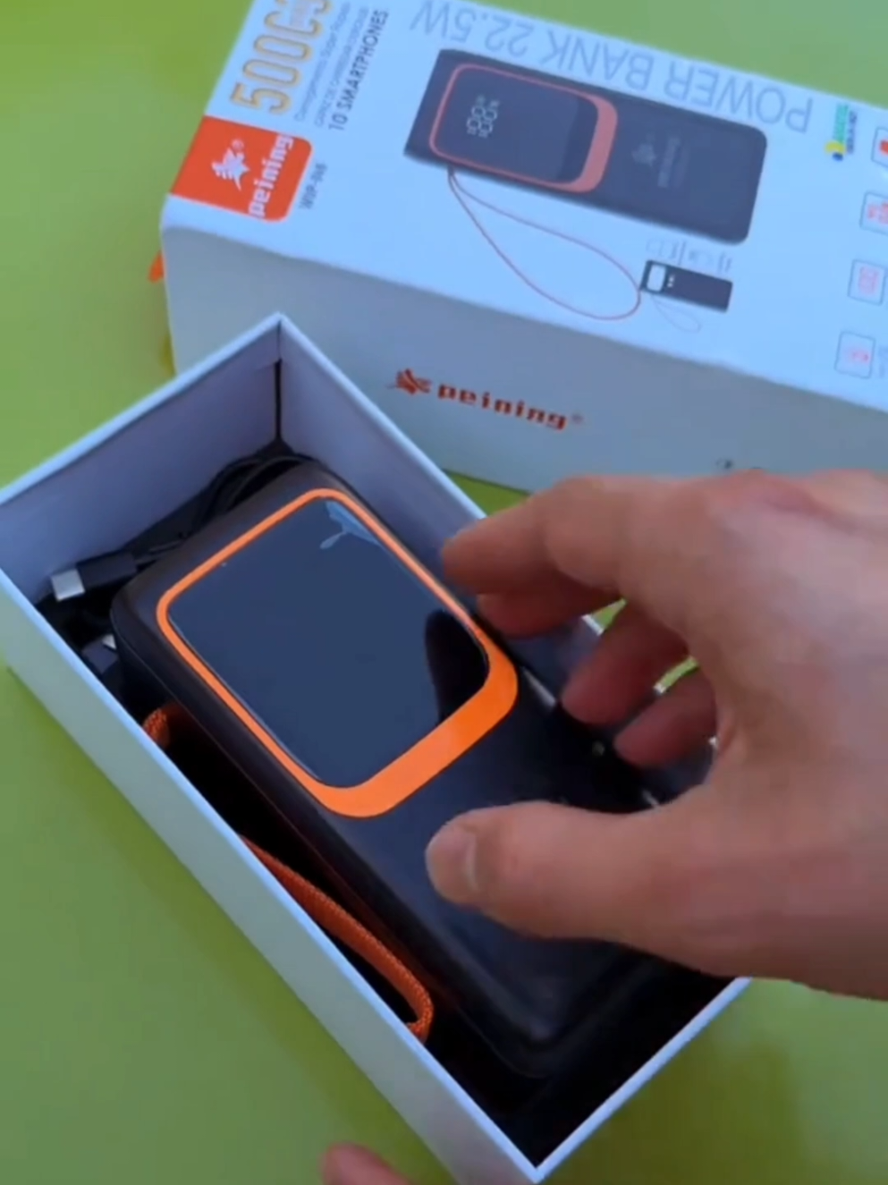 LINK NA BIO Carregador Portátil 50000mah original Power Bank Turbo Universal #cabo #lightning #tipoc #carregamento #rápido      
