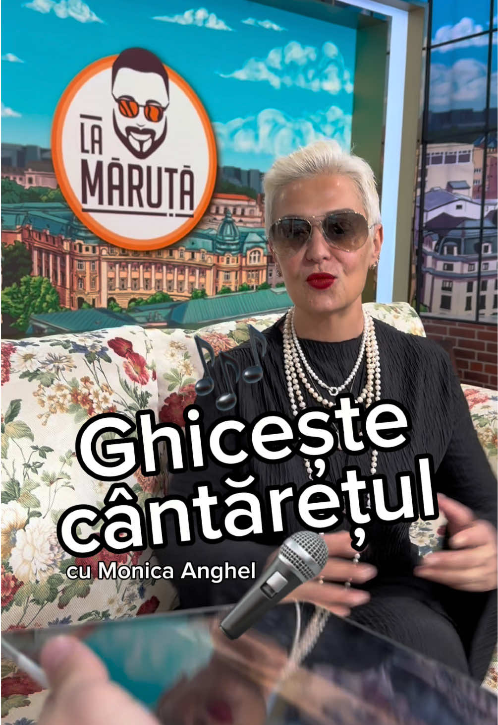 @Monica Anghel ghicește cântărețul cu noii săi ochi 👀 Voi îi știați? #lamaruta 
