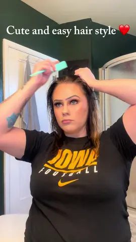 Cute and easy hair style- ❤️ #hairtok #hairtutorial #hair 