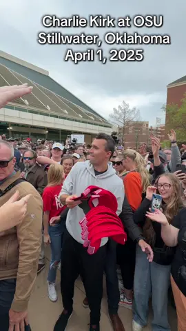 Charlie Kirk when he was arriving at OSU and Stillwater Oklahoma Oklahoma State University #osu #oklahomastate #cowboys #USA #charliekirk #turningpoint #Godblessamerica 