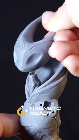 Our Hornet version is also Magnet-Ready! You can assemble the 3D printed parts using magnets, no glue needed! STL available on Patreon or Tribes. #hornet #silksong #hollowknight #3dprinting #sherma