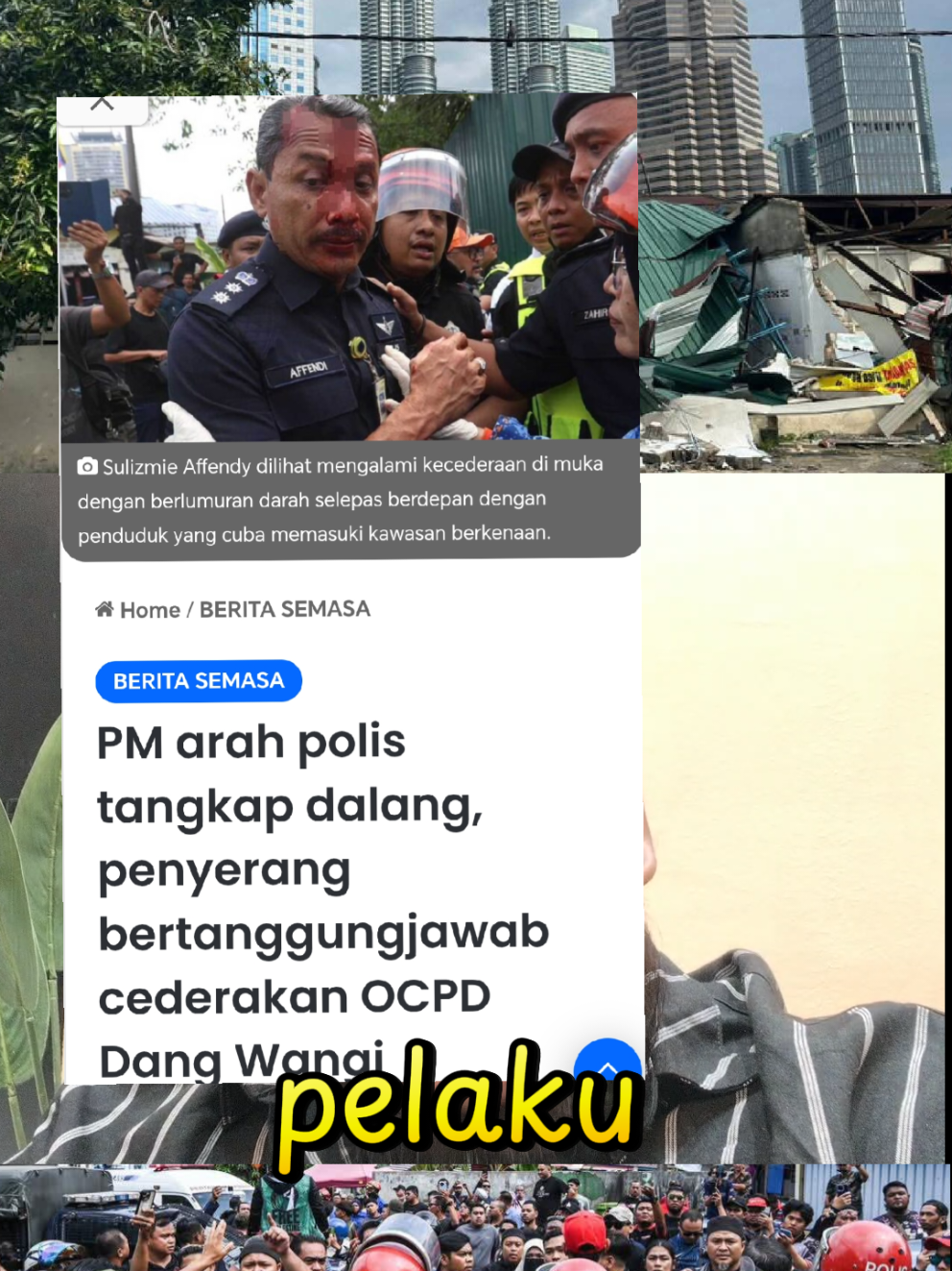 Siapa Bawa Orang Luar Buat Kacau? Orang Kampung sungai baru Sendiri Tak Terlibat