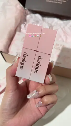 @dasique_usa @dasique Rose Milk Tea Collection ✨💗 #dasique #kbeauty #kbeautymakeup #pinkmakeup #prettymakeup 