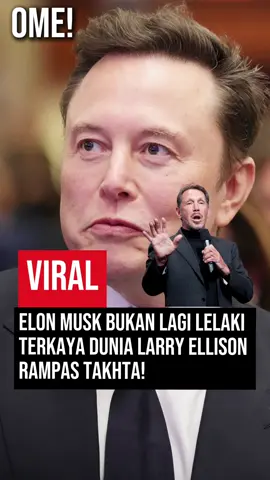 Elon Musk Hilang Takhta, Larry Ellison Kini Individu Terkaya Dunia Elon Musk tidak lagi memegang gelaran individu paling kaya di dunia selepas kedudukannya dipintas oleh pengasas Oracle Corp., Larry Ellison, menurut laporan Bloomberg. Nilai kekayaan Ellison kini dianggarkan mencecah AS$393 bilion (RM1.84 trilion), didorong lonjakan saham Oracle susulan peningkatan permintaan terhadap teknologi kecerdasan buatan (AI). Sebaliknya, kekayaan Musk dilihat merosot apabila saham Tesla — syarikat automotif elektrik miliknya — menyusut hampir 14 peratus setakat tahun ini. Bloomberg menganggarkan kekayaan Musk berjumlah AS$385 bilion (RM1.80 trilion). Namun, anggaran tersebut berbeza dengan senarai Forbes yang masih mengekalkan Musk di kedudukan pertama dengan nilai kekayaan AS$439 bilion (RM2.05 trilion). Perbezaan ini timbul berikutan kaedah pengiraan yang berbeza, khususnya melibatkan penilaian aset persendirian seperti SpaceX. Kedudukan terkini ini menunjukkan bagaimana sektor teknologi, khususnya berkaitan AI, memberi impak besar terhadap kedudukan individu terkaya dunia.#elonmusk 