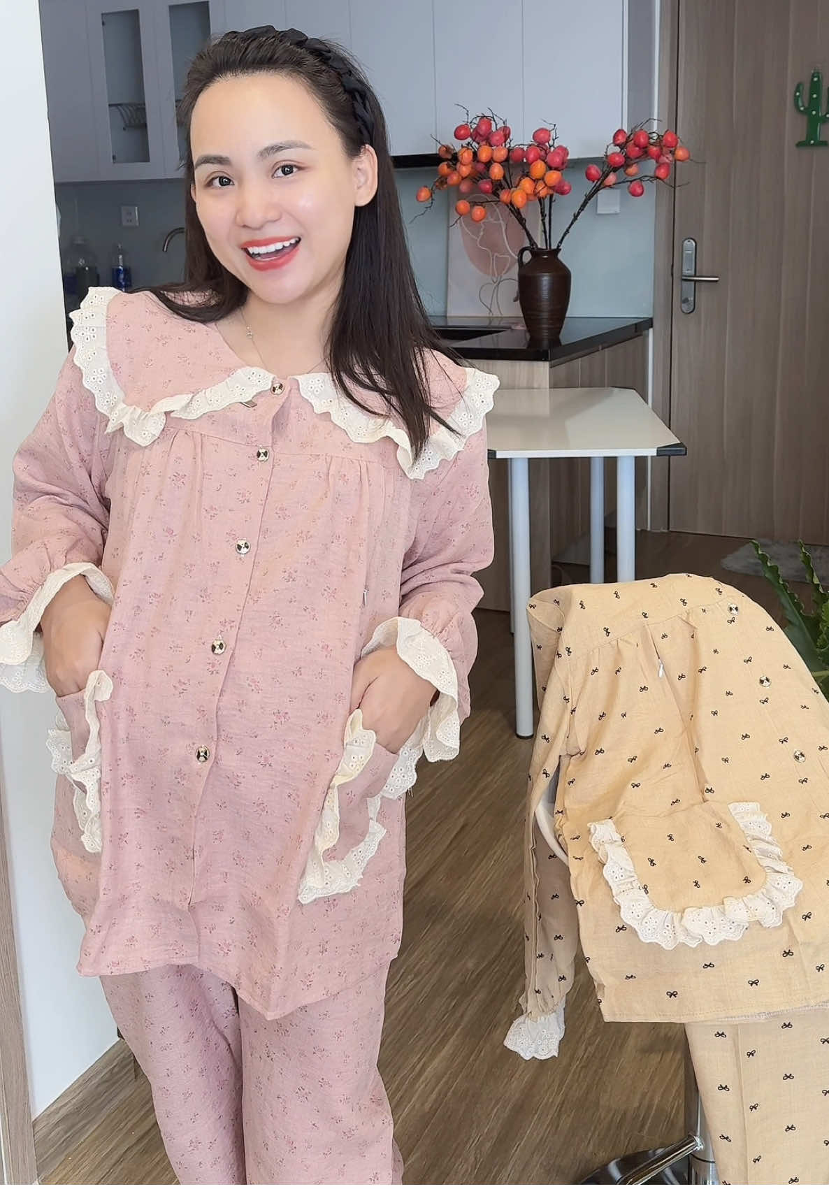 Bộ pijama cho mẹ bầu và ở cữ sau sinh #quanaotreem #embedangyeu #thoitrangbau #bầu 