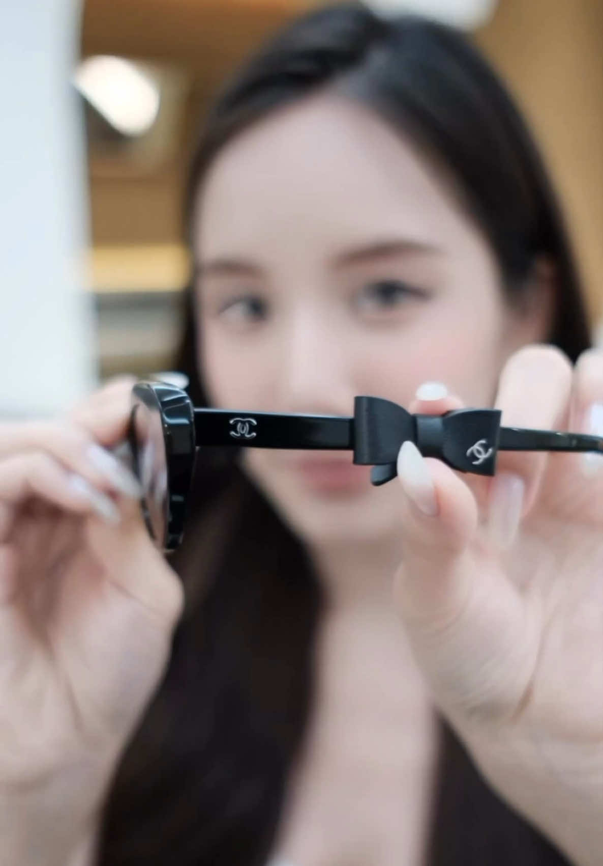 Unbox CH 9181Q 🐰🖤 #leonabyleona #kinhhanghieu #chanel #chanelsunglasses #chanelsunglasses 